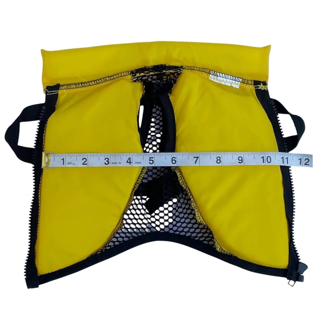 Fido Float Dog Life Jacket /Bundle of 2/Size X-Small & XX-Small -Yellow & Orange